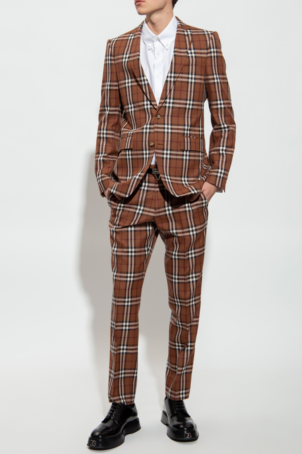 Burberry check clearance blazer